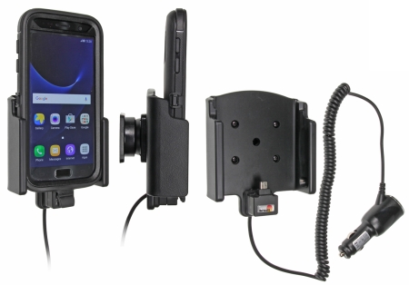 Brodit Aktiv holder med cigarettkontakt, Samsung Galaxy S7  i gruppen Bilstereo / Smartphone i bilen / Mobilholdere hos BRL (240512891)