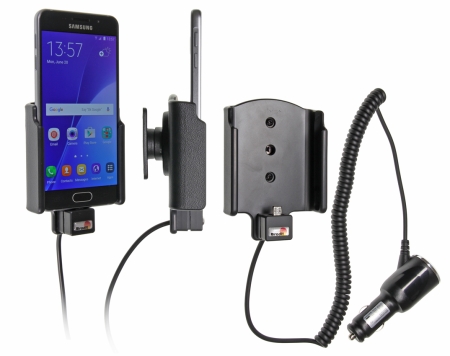 Brodit Aktiv holder med cigarkontakt, Samsung Galaxy A3 (2016)  i gruppen Bilstereo / Smartphone i bilen / Mobilholdere hos BRL (240512895)