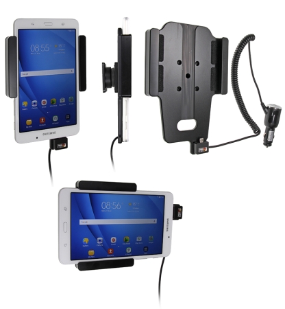 Brodit Aktiv holder med cigarkontakt, Samsung Galaxy Tab A 7.0 (2016) SM-T280/SM-T285  i gruppen Bilstereo / Smartphone i bilen / Mobilholdere hos BRL (240512897)
