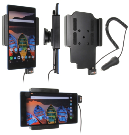Brodit Aktiv holder med cigarettkontakt, Lenovo Tab 3 7  i gruppen Bilstereo / Smartphone i bilen / Mobilholdere hos BRL (240512938)