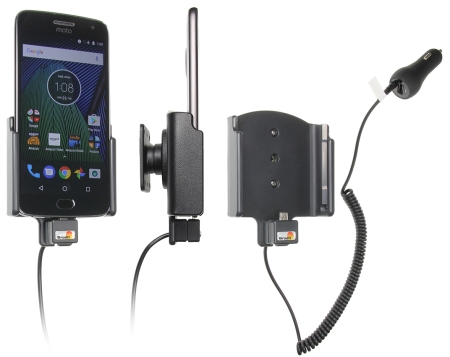 Brodit Aktiv holder med cigarettkontakt, Motorola Moto G5 Plus  i gruppen Bilstereo / Smartphone i bilen / Mobilholdere hos BRL (240512957)
