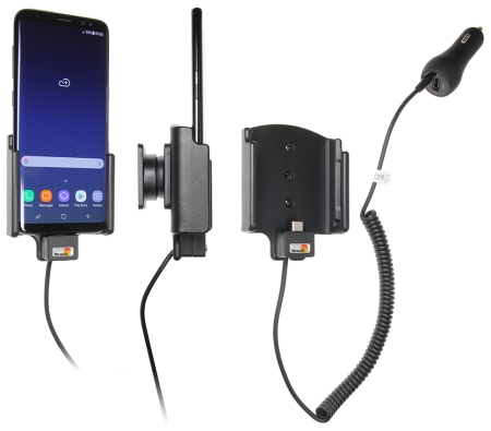 Brodit Aktiv holder med cigarettkontakt, Samsung Galaxy S8  i gruppen Bilstereo / Smartphone i bilen / Mobilholdere hos BRL (240512966)