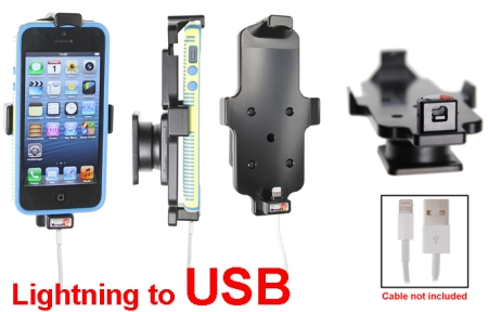Brodit Holder til Kabeltilslutning, Apple iPhone 5/5C/5S/SE i gruppen Bilstereo / Smartphone i bilen / Mobilholdere hos BRL (240514423)