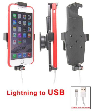 Brodit Holder til Kabeltilslutning, Apple iPhone 6 Plus/6S Plus/7 Plus/8 Plus/Xs Max i gruppen Bilstereo / Smartphone i bilen / Mobilholdere hos BRL (240514663)