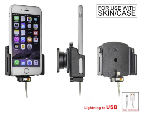 Brodit Holder til Kabeltilslutning, Apple iPhone 6S/7/8/SE 2nd Gen 2020/X/Xs i gruppen Bilstereo / Smartphone i bilen / Mobilholdere hos BRL (240514795)