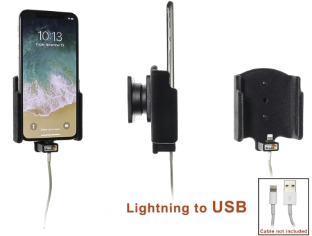 Brodit Holder til Kabeltilslutning, Apple iPhone X/Xs i gruppen Bilstereo / Smartphone i bilen / Mobilholdere hos BRL (240514997)