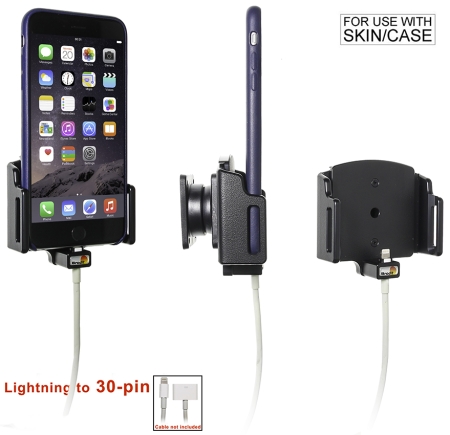 Brodit Holder til kabeltilslutning, Apple iPhone 11/6 Plus/6S Plus/7 Plus/8 Plus/X/XR/Xs/Xs Max i gruppen Bilstereo / Smartphone i bilen / Mobilholdere hos BRL (240515667)