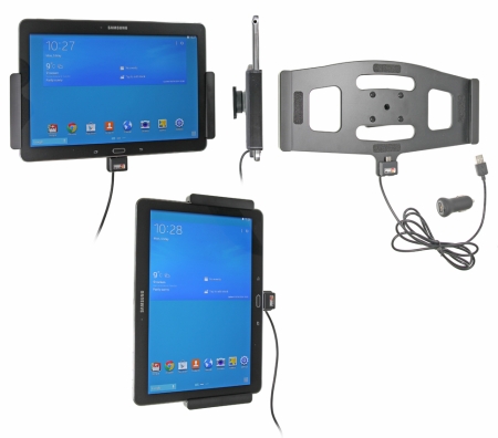Brodit Aktiv holder med USB-kabel og cigaretadapter, Samsung Galaxy Tab PRO 10.1 LTE SM-T525/SM-T520 i gruppen Bilstereo / Smartphone i bilen / Mobilholdere hos BRL (240521608)