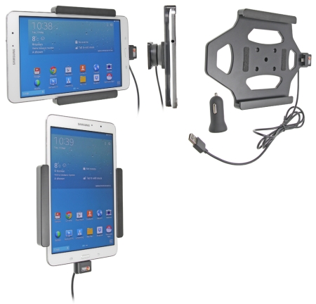 Brodit Aktiv holder med USB-kabel og cigaretadapter, Samsung Galaxy Tab PRO 8.4 SM-T320/SM-T325 i gruppen Bilstereo / Smartphone i bilen / Mobilholdere hos BRL (240521616)