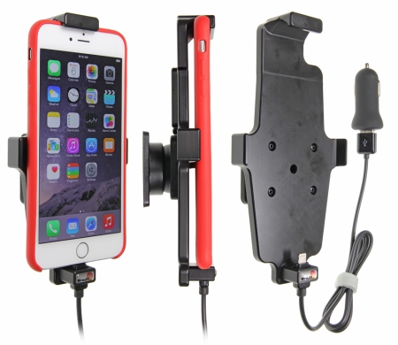 Brodit Aktiv holder med USB-kabel og cigaretadapter, Apple iPhone 11 Pro Max/12 Pro Max/13 Pro Max/14 Plus/14 Pro Max/6 Plus/6S Plus/7 Plus/8 Plus/Xs Max i gruppen Bilstereo / Smartphone i bilen / Mobilholdere hos BRL (240521663)