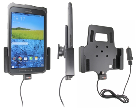 Brodit Aktiv holder med USB-kabel og cigaretadapter, Samsung Galaxy Tab Active 8.0 SM-T365  i gruppen Bilstereo / Smartphone i bilen / Mobilholdere hos BRL (240521676)