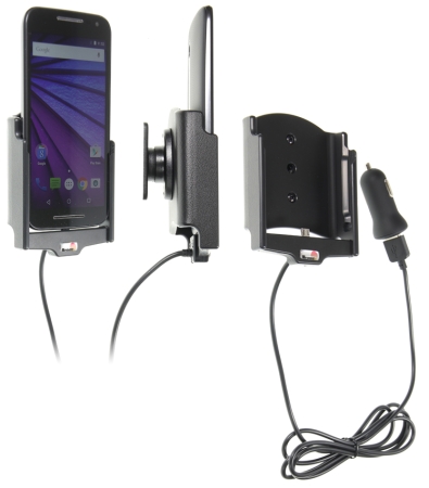 Brodit Aktiv holder med USB-kabel og cigaretadapter, Motorola Moto G (3rd Gen)  i gruppen Bilstereo / Smartphone i bilen / Mobilholdere hos BRL (240521761)