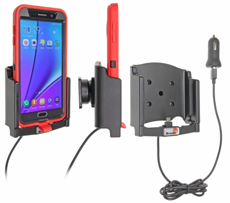 Brodit Aktiv holder med USB-kabel og cigaretadapter, Samsung Galaxy Note 5  i gruppen Bilstereo / Smartphone i bilen / Mobilholdere hos BRL (240521772)