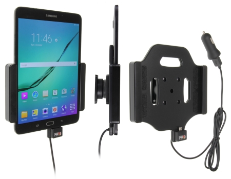 Brodit Aktiv holder med USB-kabel og cigaretadapter, Samsung Galaxy Tab S2 8.0 SM-T713 /SM-T719  i gruppen Bilstereo / Smartphone i bilen / Mobilholdere hos BRL (240521781)