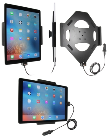 Brodit Aktiv holder med USB-kabel og cigarettadapter, Apple iPad Pro 12.9 (A1584, A1652, A1670, A1671)  i gruppen Bilstereo / Smartphone i bilen / Mobilholdere hos BRL (240521820)