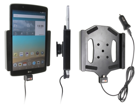 Brodit Aktiv holder med USB-kabel og cigarettadapter, LG G Pad F 8.0  i gruppen Bilstereo / Smartphone i bilen / Mobilholdere hos BRL (240521822)