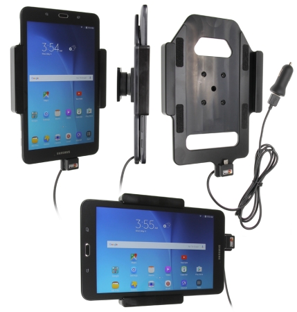 Brodit Aktiv holder med USB-kabel og cigaretadapter, Samsung Galaxy Tab E 8.0  i gruppen Bilstereo / Smartphone i bilen / Mobilholdere hos BRL (240521835)