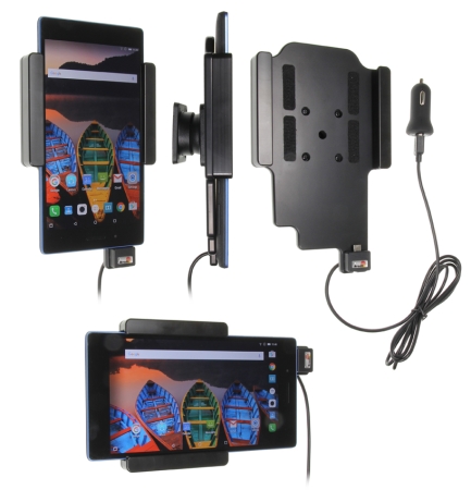 Brodit Aktiv holder med USB-kabel og cigarettadapter, Lenovo Tab 3 7  i gruppen Bilstereo / Smartphone i bilen / Mobilholdere hos BRL (240521938)