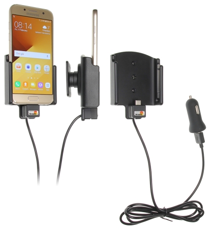 Brodit Aktiv holder med USB-kabel og cigaretadapter, Samsung Galaxy A3 (2017)  i gruppen Bilstereo / Smartphone i bilen / Mobilholdere hos BRL (240521947)