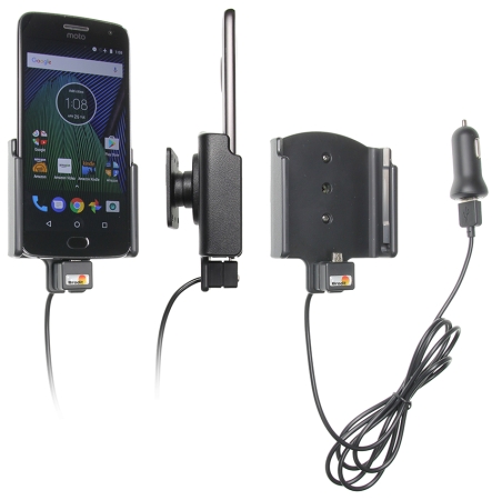 Brodit Aktiv holder med USB-kabel og cigaretadapter, Motorola Moto G5 Plus  i gruppen Bilstereo / Smartphone i bilen / Mobilholdere hos BRL (240521957)