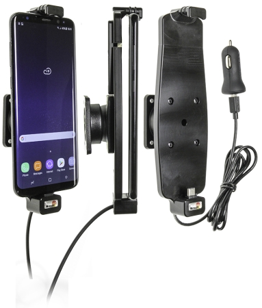 Brodit Aktiv holder med USB-kabel og cigaretadapter, Samsung Galaxy S10+/S8+/S9+ i gruppen Bilstereo / Smartphone i bilen / Mobilholdere hos BRL (240521965)