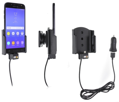 Brodit Aktiv holder med USB-kabel og cigarettadapter, Samsung Galaxy J3 (2016)/J5 (2017) i gruppen Bilstereo / Smartphone i bilen / Mobilholdere hos BRL (240521980)