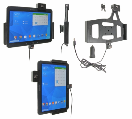 Brodit Holder med nøglelås, Samsung Galaxy Tab 4 10.1 SM-T530/SM-T531/SM-T535 i gruppen Bilstereo / Smartphone i bilen / Mobilholdere hos BRL (240535632)