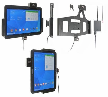 Brodit Holder med nøglelås, Samsung Galaxy Tab 4 10.1 SM-T530/SM-T531/SM-T535 i gruppen Bilstereo / Smartphone i bilen / Mobilholdere hos BRL (240536632)