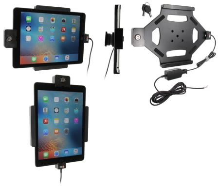 Brodit Holder med nøglelås, Apple iPad Air 2 (A1566, A1567)/Pro 9.7 (A1673, A1674, A1675) i gruppen Bilstereo / Smartphone i bilen / Mobilholdere hos BRL (240536684)