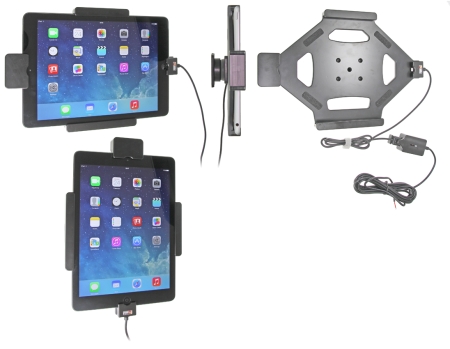 Brodit Holder med fjederlås, Apple iPad 5th Gen (A1822, A1823)/9.7 6th Gen (A1893, A1954)/9.7 New/Air (A1474, A1475, A1476) i gruppen Bilstereo / Smartphone i bilen / Mobilholdere hos BRL (240547577)