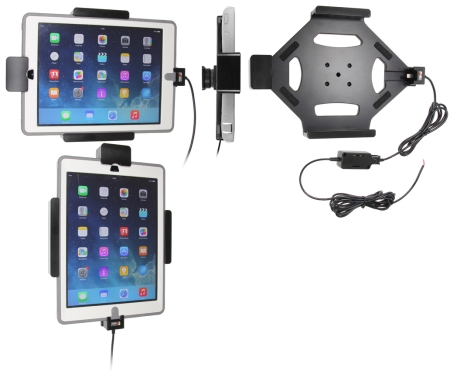 Brodit Holder med fjederlås, Apple iPad 5th Gen (A1822, A1823)/9.7 6th Gen (A1893, A1954)/9.7 New/Air (A1474, A1475, A1476) i gruppen Bilstereo / Smartphone i bilen / Mobilholdere hos BRL (240547600)