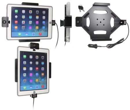 Brodit Holder med nøglelås, Apple iPad 5th Gen (A1822, A1823)/9.7 6th Gen (A1893, A1954)/9.7 New/Air (A1474, A1475, A1476) i gruppen Bilstereo / Smartphone i bilen / Mobilholdere hos BRL (240552600)