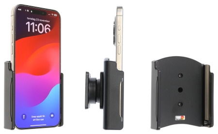 Brodit Passiv holder med kugleled, Apple iPhone 15 Pro Max  i gruppen Bilstereo / Smartphone i bilen / Mobilholdere hos BRL (240711375)