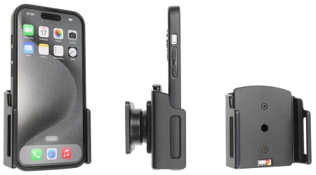 Brodit Passiv holder med kugleled, Apple iPhone 15/15 Pro/16/16 Pro/16e i gruppen Bilstereo / Smartphone i bilen / Mobilholdere hos BRL (240711376)