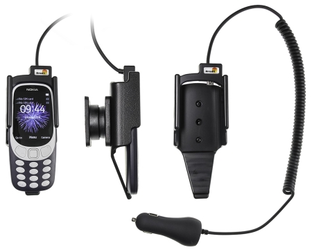 Brodit Aktiv holder med cigarettkontakt, Nokia 3310 (2017)  i gruppen Bilstereo / Smartphone i bilen / Mobilholdere hos BRL (240712026)