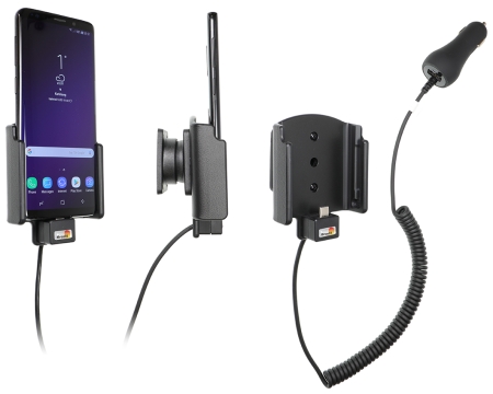 Brodit Aktiv holder med cigarkontakt, Samsung Galaxy S9  i gruppen Bilstereo / Smartphone i bilen / Mobilholdere hos BRL (240712038)
