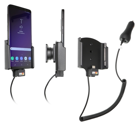 Brodit Aktiv holder med cigarettkontakt, Samsung Galaxy S9+  i gruppen Bilstereo / Smartphone i bilen / Mobilholdere hos BRL (240712039)