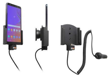 Brodit Aktiv holder med cigarkontakt, Samsung Galaxy A7 2018 (SM-A750)  i gruppen Bilstereo / Smartphone i bilen / Mobilholdere hos BRL (240712098)