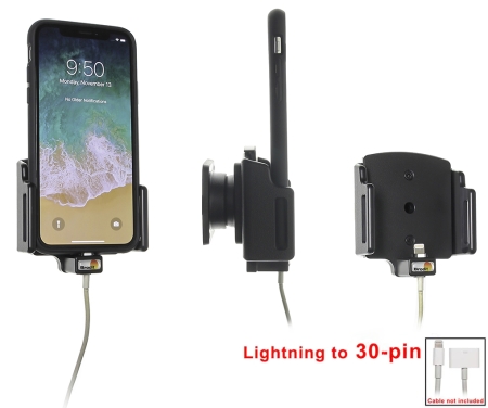 Brodit Holder til Kabeltilslutning, Apple iPhone 11/X/XR/Xs i gruppen Bilstereo / Smartphone i bilen / Mobilholdere hos BRL (240715013)