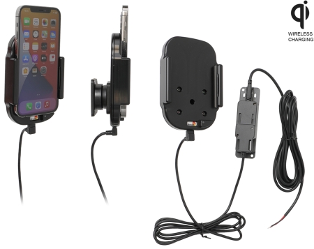 Brodit Qi trådløs aktiv holder til fast montering, Apple iPhone 12/12 Pro i gruppen Bilstereo / Smartphone i bilen / Mobilholdere hos BRL (240719235)