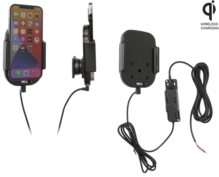 Brodit Qi trådløs aktiv holder til fast montering, Apple iPhone 12 Pro Max  i gruppen Bilstereo / Smartphone i bilen / Mobilholdere hos BRL (240719236)