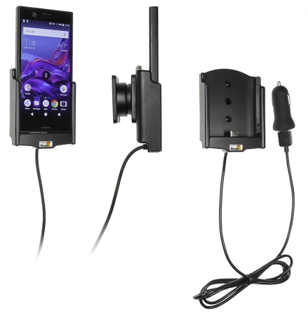 Brodit Aktiv holder med USB-kabel og cigaretadapter, Sony Xperia XZ1 Compact  i gruppen Bilstereo / Smartphone i bilen / Mobilholdere hos BRL (240721007)
