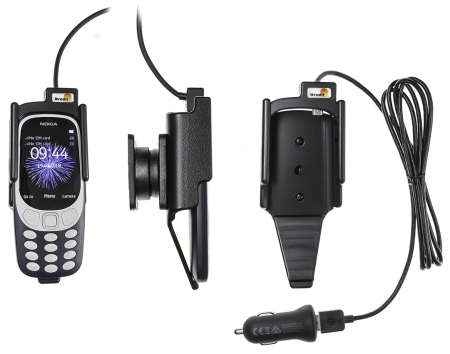 Brodit Aktiv holder med USB-kabel og cigaretadapter, Nokia 3310 (2017)  i gruppen Bilstereo / Smartphone i bilen / Mobilholdere hos BRL (240721026)