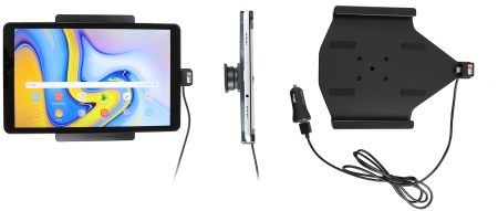 Brodit Aktiv holder med USB-kabel og cigarettadapter, Samsung Galaxy Tab A 10.5 SM-T590/SM-T595  i gruppen Bilstereo / Smartphone i bilen / Mobilholdere hos BRL (240721079)
