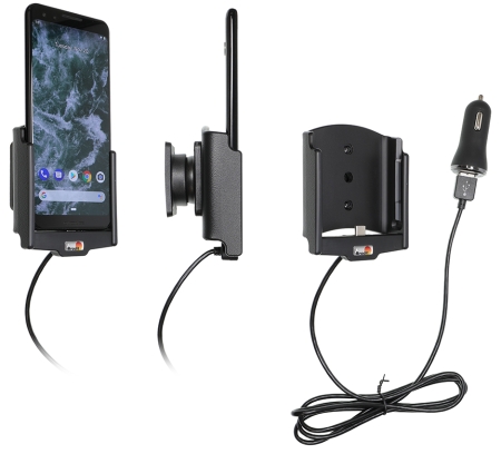 Brodit Aktiv holder med USB-kabel og cigaretadapter, Google Pixel 3  i gruppen Bilstereo / Smartphone i bilen / Mobilholdere hos BRL (240721088)
