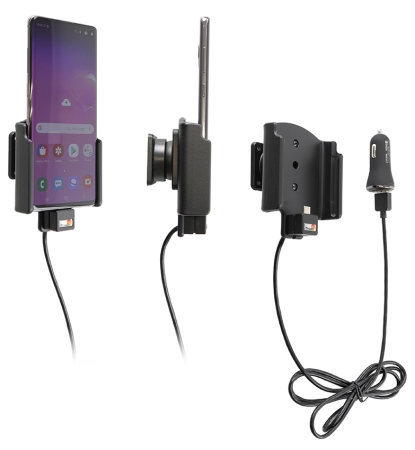 Brodit Aktiv holder med USB-kabel og cigaretadapter, Samsung Galaxy S10+  i gruppen Bilstereo / Smartphone i bilen / Mobilholdere hos BRL (240721116)