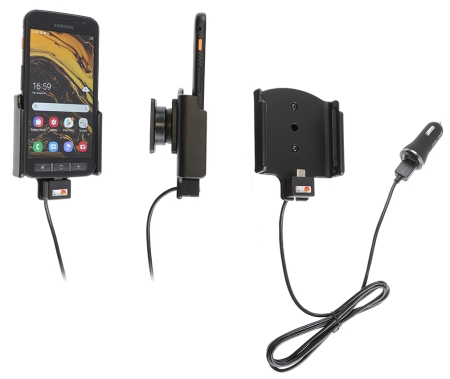 Brodit Aktiv holder med USB-kabel og cigaretadapter, Samsung Galaxy XCover 4s  i gruppen Bilstereo / Smartphone i bilen / Mobilholdere hos BRL (240721133)