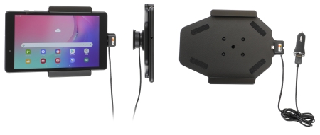 Brodit Aktiv holder med USB-kabel og cigaretadapter, Samsung Galaxy Tab A 8.0 (2019 SM-T290/SM-T295)  i gruppen Bilstereo / Smartphone i bilen / Mobilholdere hos BRL (240721162)