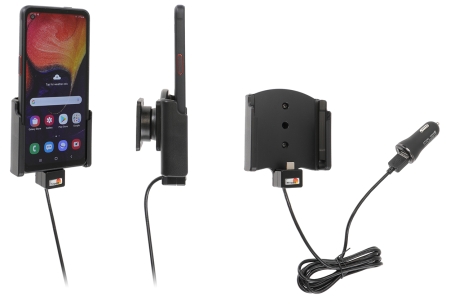 Brodit Aktiv holder med USB-kabel og cigaretadapter, Samsung Galaxy Xcover Pro SM-G715  i gruppen Bilstereo / Smartphone i bilen / Mobilholdere hos BRL (240721178)