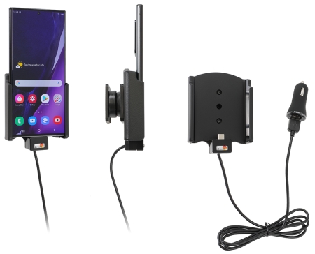 Brodit Aktiv holder med USB-kabel og cigaretadapter, Samsung Galaxy Note 20 Ultra 5G  i gruppen Bilstereo / Smartphone i bilen / Mobilholdere hos BRL (240721222)